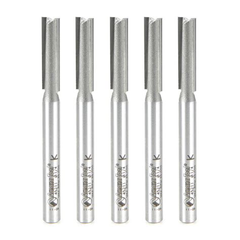 Straight Plunge Router Bits - Amana Tool 45211-5, High Production Cutter