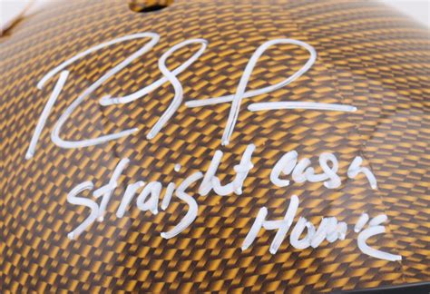 Randy Moss Signed Full-Size Authentic On-Field Hydro-Dipped Helmet ...
