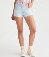 Vintage High-Waisted Denim Shorty Shorts