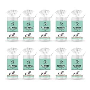 Foodie Puppies Anti-Bacteria 800 Pulls Pet Wet Canister Wipes - 80 ...