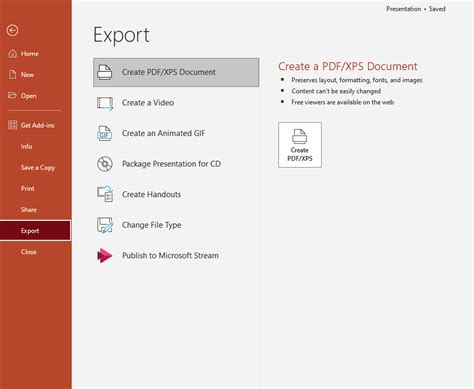 Image result for Save PowerPoint MS Word