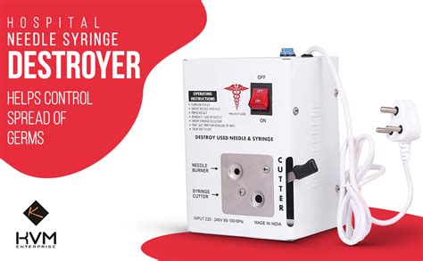 KVM Enterprise Hospital Needle Syringe Destroyer (Pack of 1) : Amazon ...