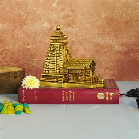 Buy PujaNPujari Brass Kedarnath Mandir - Char Dham Pilgrimage -Temple ...