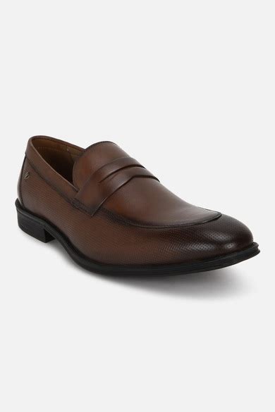 Buy Men Brown Slip Ons Online - 941659 | Van Heusen