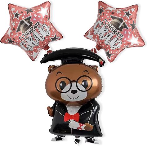 Buy Giant, Graduation Bear Congrats Balloon - 36 Inch Congrats Grad ...