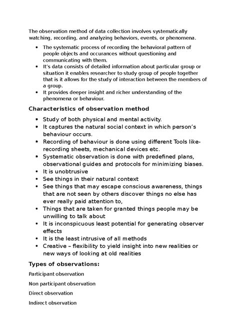 Observation Method: Characteristics, Types, and Ethical Considerations ...