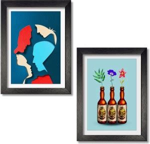 INSIGHT WORLD Creative Abstract Framed Art Paintings for Home and ...