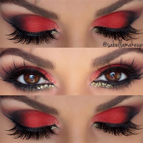 Image result for Red and Black Makeup Tutorial