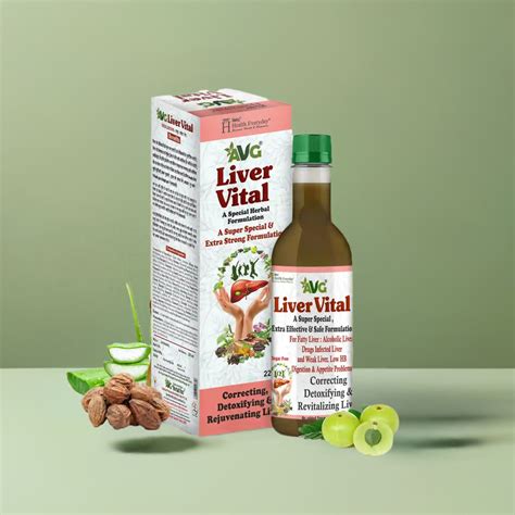 AVG Liver Vital Syrup 225ml – Ayurvedic Herbal Supplement – ZEVIKA HEALTH