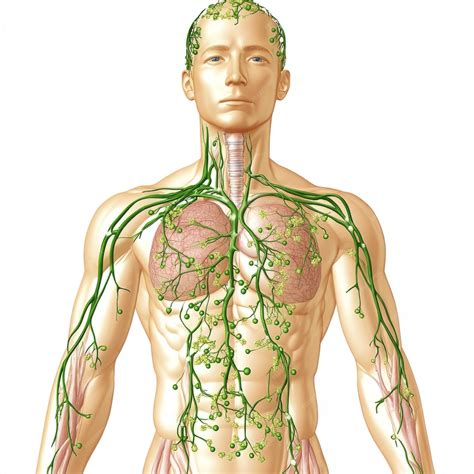 Premium Photo | Human Lymphatic System Diagram Anatomy of Lymph Nodes