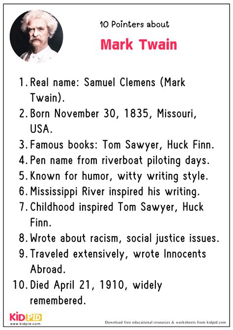 Essay - Mark Twain - Kidpid