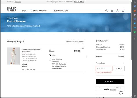 Eileen Fisher Promo Codes - 15% Off | December 2024