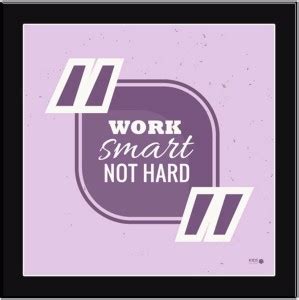 Work-Smart-Not-Hard-01 Paper Print - Typography posters in India - Buy ...