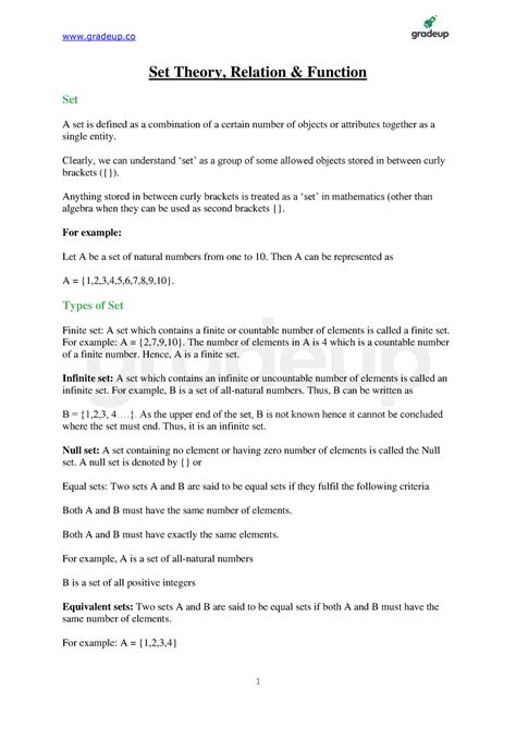 Image result for Set Relation and Function