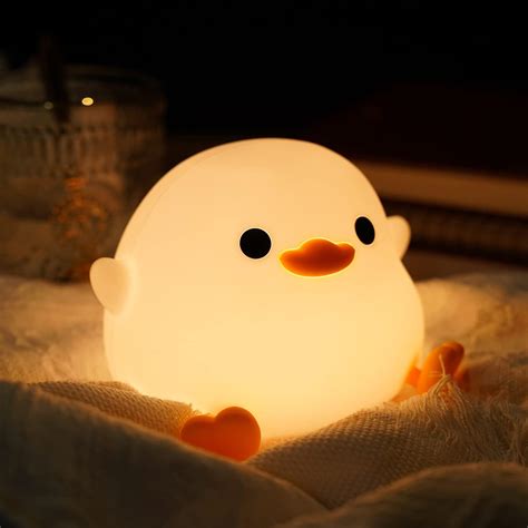 Amazon.com: Amaredom DoDo Duck Night Light, Cute Duck Lamp, Silicone ...