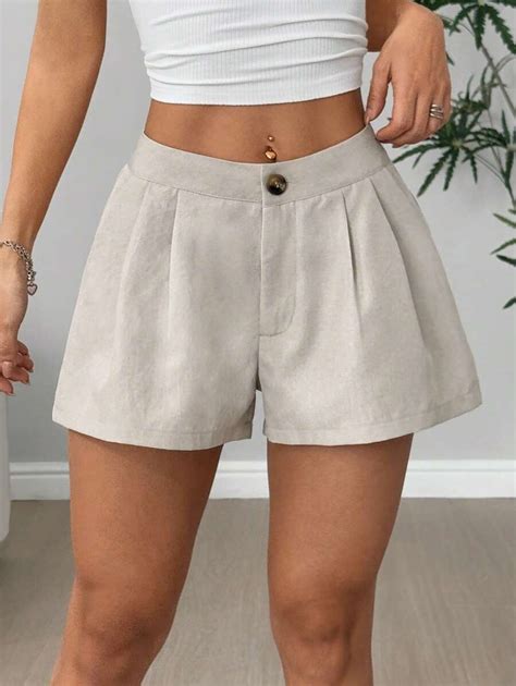 Flirla Women's Summer Casual Linen-Like High Waist Loose A-Line Elegant ...