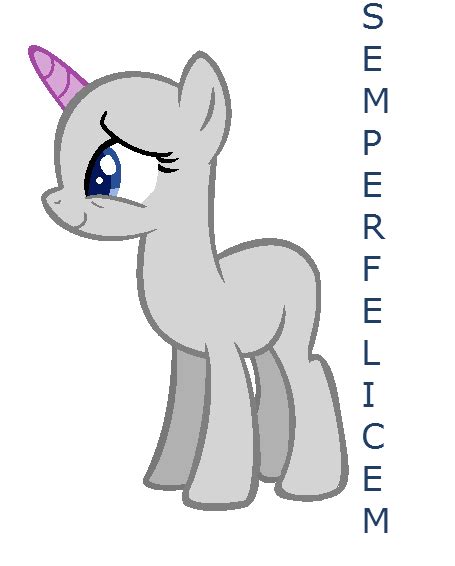 Mlp Base - Unicorn by Semper-Bases on DeviantArt