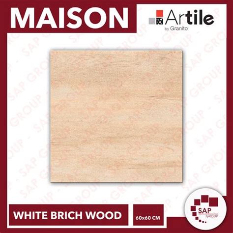 Jual Granit Granito Artile Kayu Terang Cream - White Brich Wood 60x60 ...