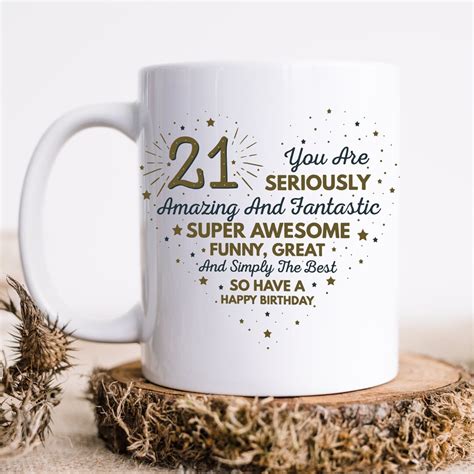 21st Birthday Mug, 21st Birthday Gifts for Guys, 21 Birthday Gift for ...