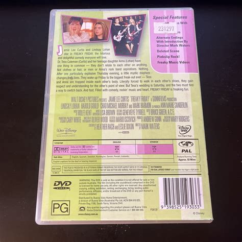 Freaky Friday (DVD, 2003) Jamie Lee Curtis, Lindsay Lohan, Mark Harmon ...