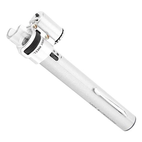 Walfront Mini 100X Handheld Microscope with 100X Magnification, LED ...