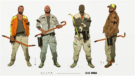 Image result for Alien Isolation Character Concept Art