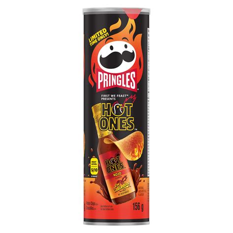 Pringles® Hot Ones Los Calientes Rojo Flavour Potato Chips - SmartLabel™