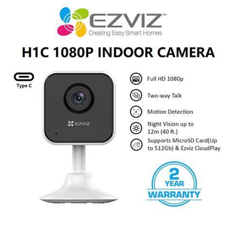 Jual Ezviz H1c Smart Home Wifi IP Camera Indoor CCTV Type CCTV PADANG ...