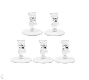 STORE77® Clear POP Sign Clips Rotatable Place Card Name Cards ...