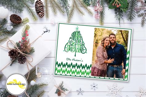 Custom Christmas Photo Card, Personalized Christmas Card With Picture ...
