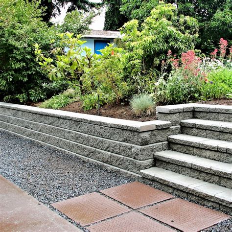Cinderblock Retaining Wall