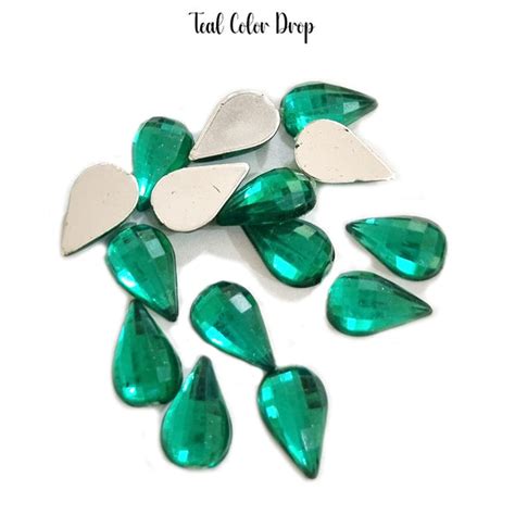 500 PCS. PKG. PACK DROP ACRYLIC CRYSTAL RHINESTONES IMITAION GEMS FOR ...