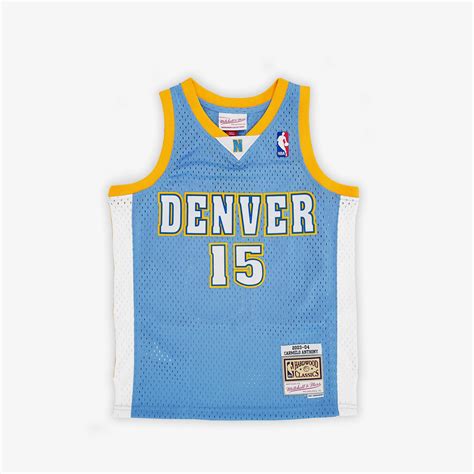 Carmelo Anthony Denver Nuggets 03-04 HWC Youth Swingman Jersey - Light ...