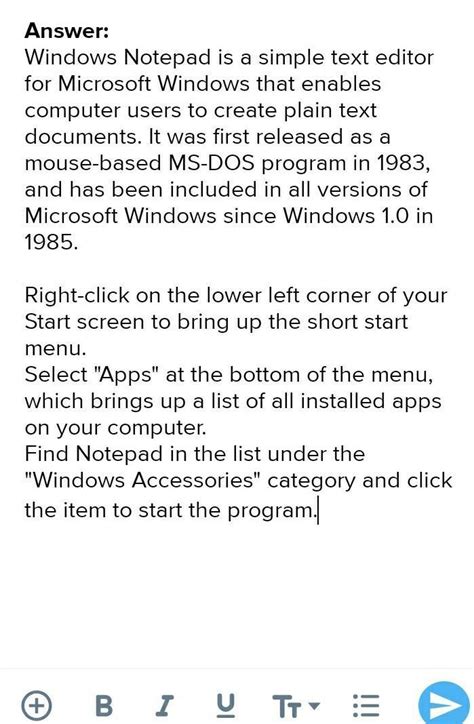 what is notepad? how to start notepad? - Brainly.in