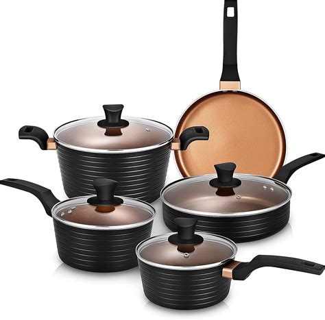 Cohafa Nonstick Cookware Set - Induction Ready - India | Ubuy
