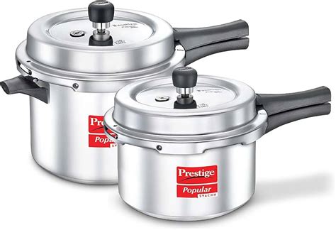 Prestige Popular Svachh Combi Pack Aluminium Pressure Cooker 5L And 3L ...