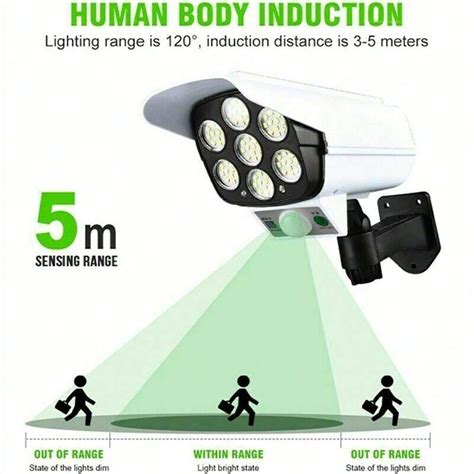 Solar Powered Fake Security Camera, Dummy Simulated CCTV Surveillance ...