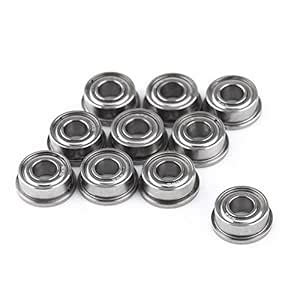 Flanged Ball Bearing, Ball Bearings, 4x9x4mm Replacement Miniature ...