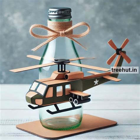 Helicopter Bottle Decoration Ideas, Bottle Craft Ideas