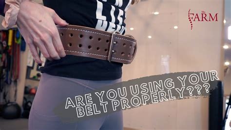 Are You Using Your Weight Belt Correctly? - YouTube