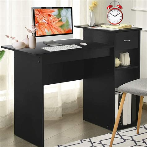 Small Computer Desk with Drawers 的图像结果