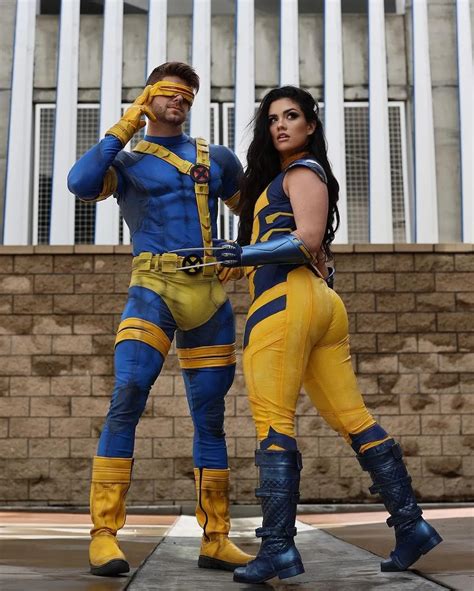 @supercosplaylover | Make Your Choice, Jean. 💛💙💛 @zoogirlq as Wolverine @nate.k.weir as Cyclops ...