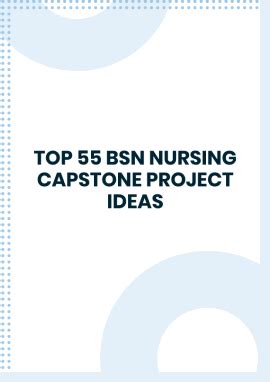Examples of Capstone Paper for Nursing