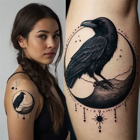 Raven Tattoos: Meaning, Symbolism (69 Designs) - HBTat2
