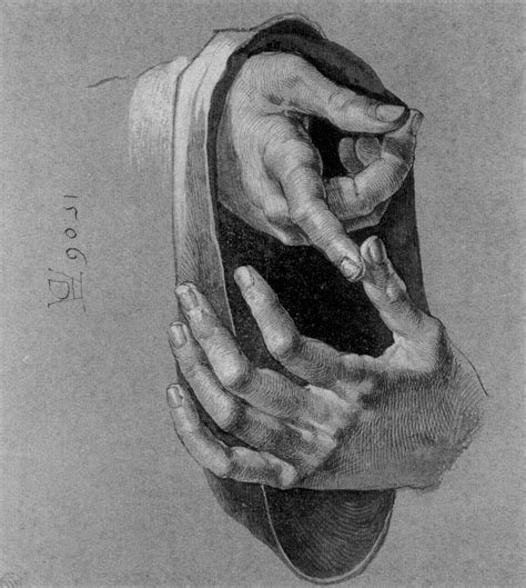 Study of Hands - Albrecht Durer - WikiArt.org - encyclopedia of visual arts