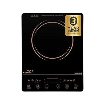 Buy V-Guard VIC 2.0 TSP 2000 Watt Induction Cooktop | Feather Touch ...