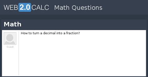 View question - Math