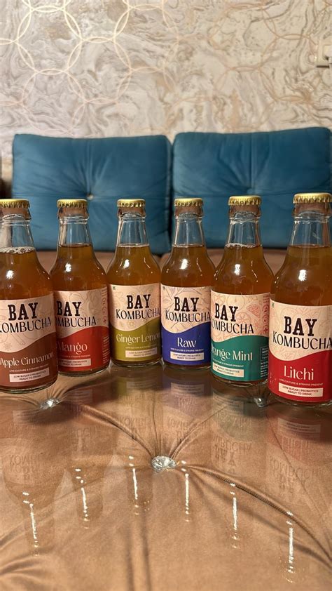 BAY Kombucha | Probiotic | Sparkling Fermented Liquid Black Tea | Non ...