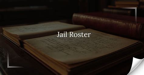 Jail Roster - Lexington County court records