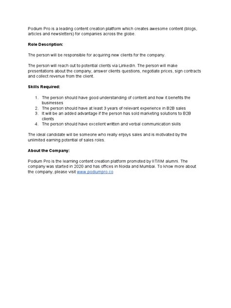 Image result for Business Development Manager Job Description Examples